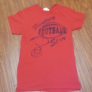Snoopy Fantasy Football Star Tee-shirt Size Small